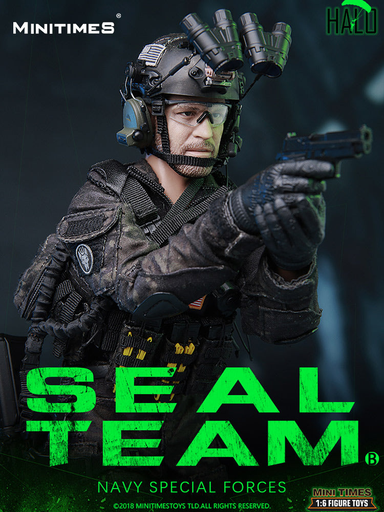 MINITIMES Navy SEAL Night Jump K9 Edition – 1/6 Scale Action Figure M013