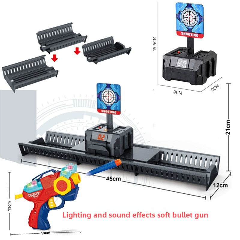 Nerf Gun Shooting Target Toy – Electronic Auto Rebound with Lights & Sound