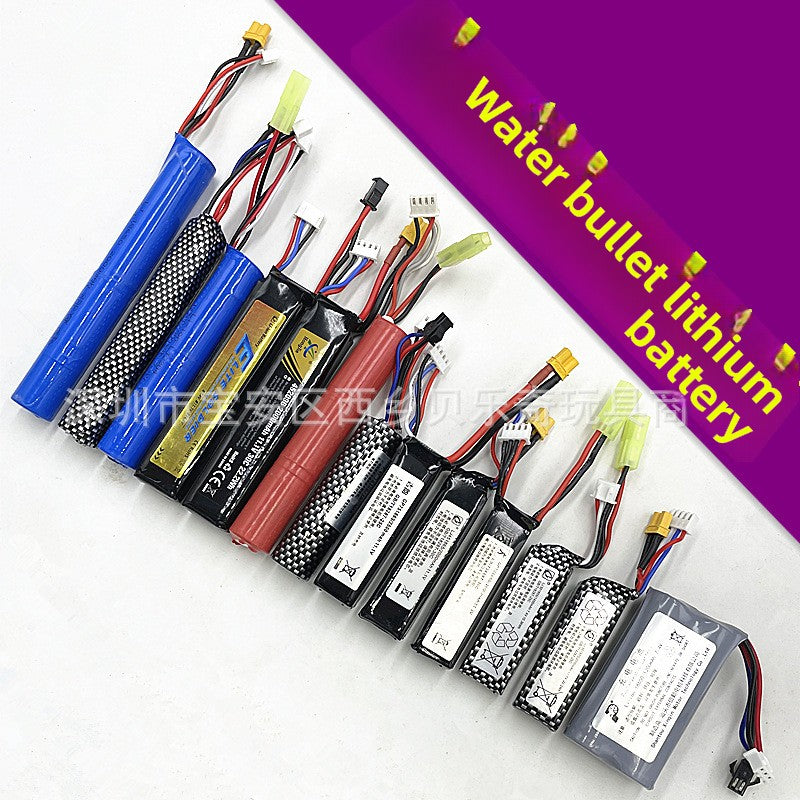 7.4V & 11.1V Lithium Polymer Battery Packs for Gel Blasters