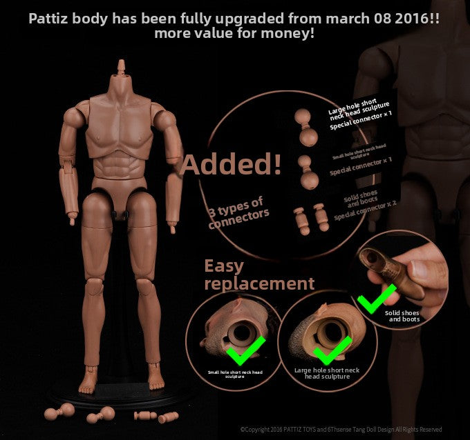 1:6 Scale 12-Inch Soldier Action Figure – Fully Poseable Collectible Model