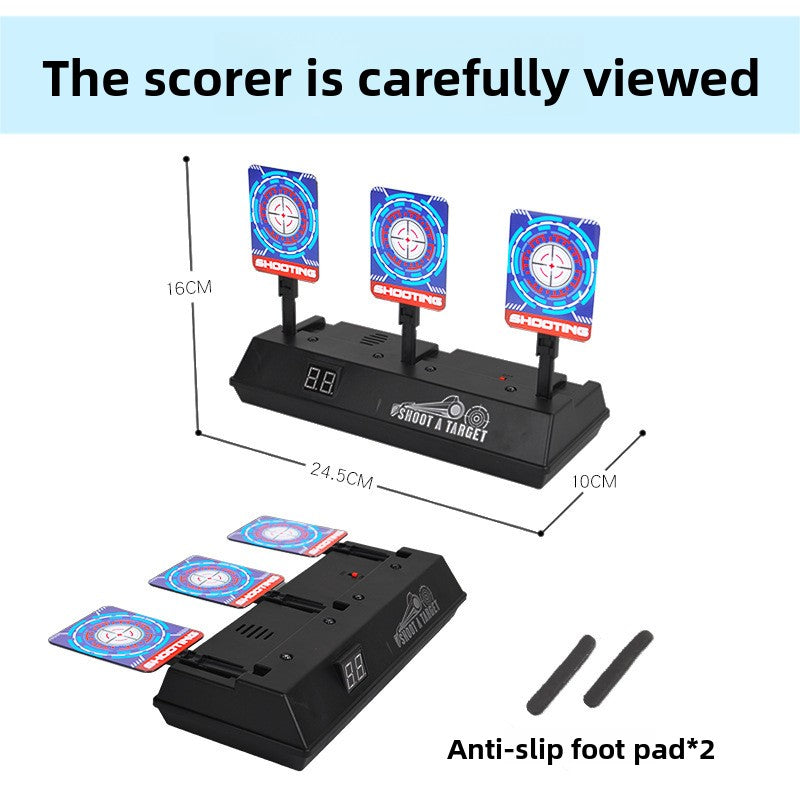 Nerf Gun Shooting Target Toy – Electronic Auto Rebound with Lights & Sound