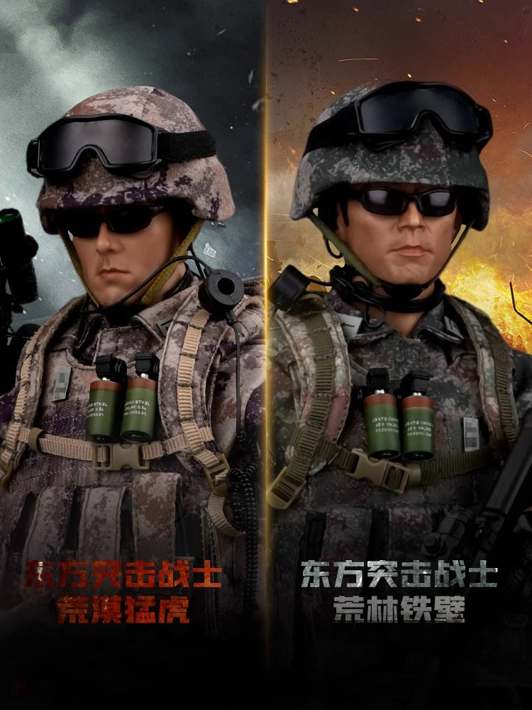 1/6 Scale PLA Chinese Army Soldier – JEU "Oriental Assault" Action Figure with Gear