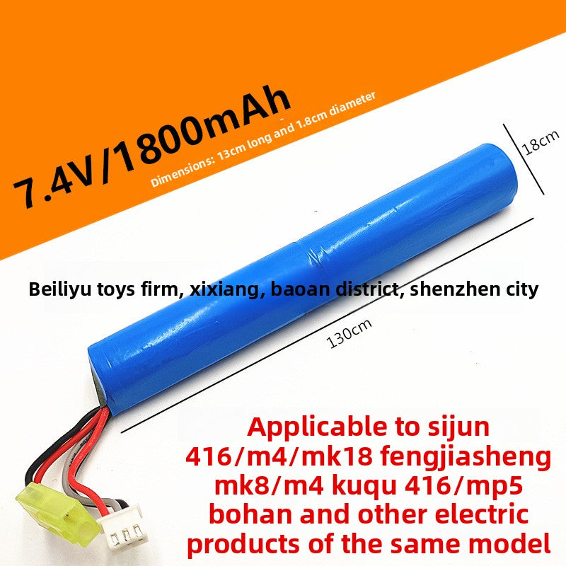 7.4V & 11.1V Lithium Polymer Battery Packs for Gel Blasters