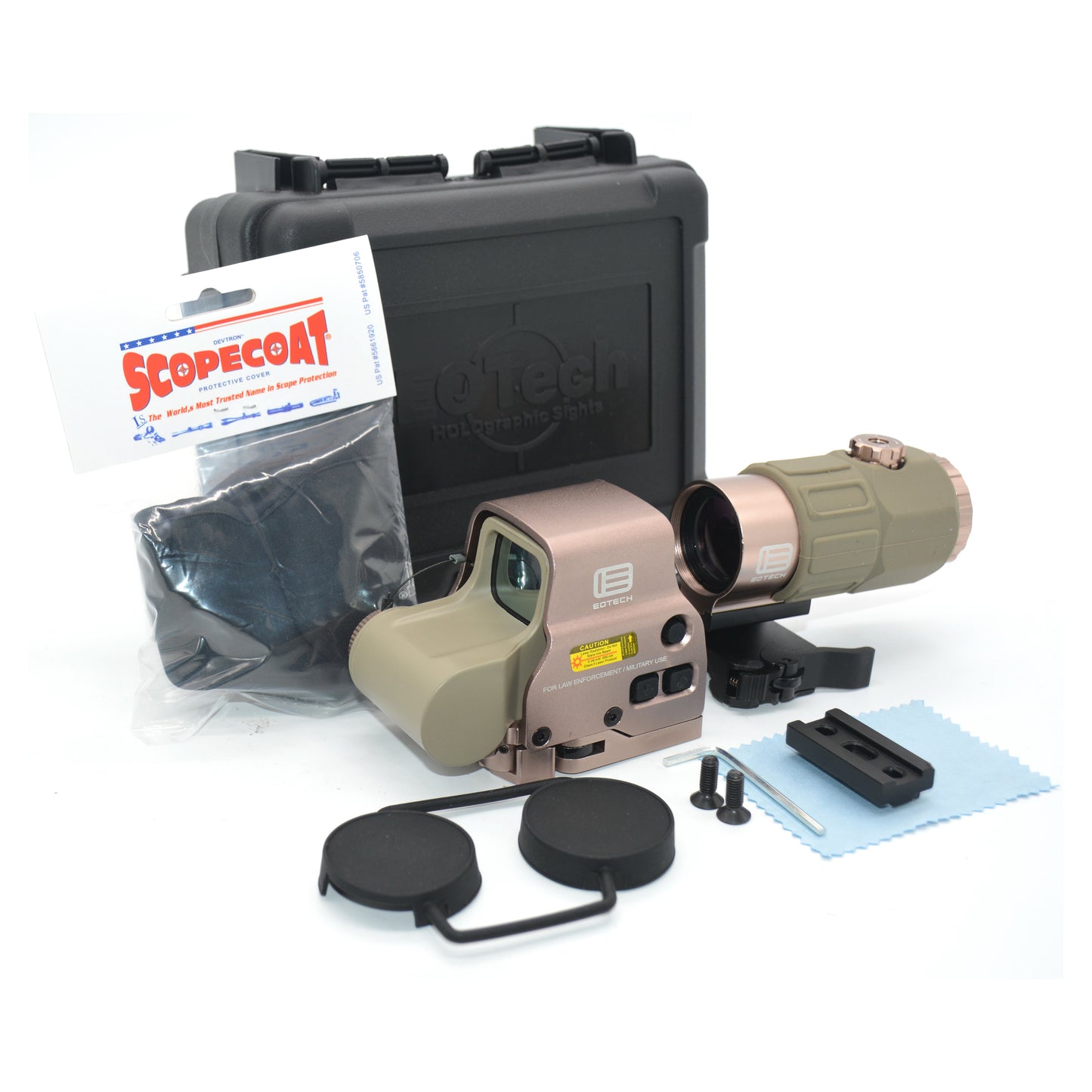 G33 / G45 / G43 / 558 Tactical Scope – Red Dot / Holographic Sight with 3X/5X Flip Magnifier