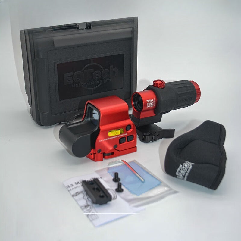 G33 / G45 / G43 / 558 Tactical Scope – Red Dot / Holographic Sight with 3X/5X Flip Magnifier