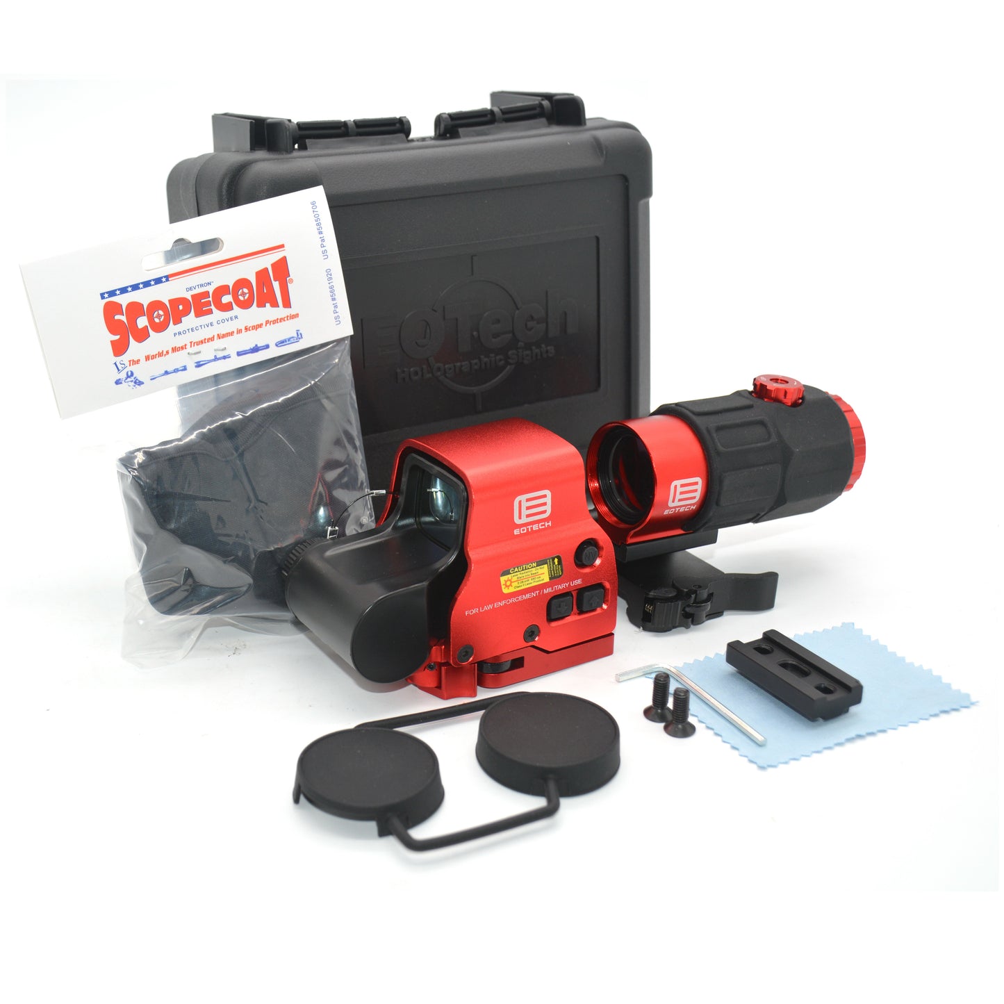 G33 / G45 / G43 / 558 Tactical Scope – Red Dot / Holographic Sight with 3X/5X Flip Magnifier