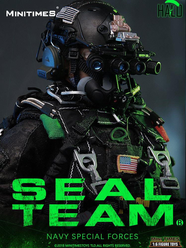 MINITIMES Navy SEAL Night Jump K9 Edition – 1/6 Scale Action Figure M013