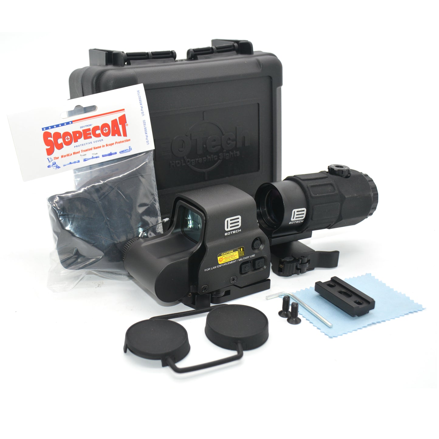 G33 / G45 / G43 / 558 Tactical Scope – Red Dot / Holographic Sight with 3X/5X Flip Magnifier