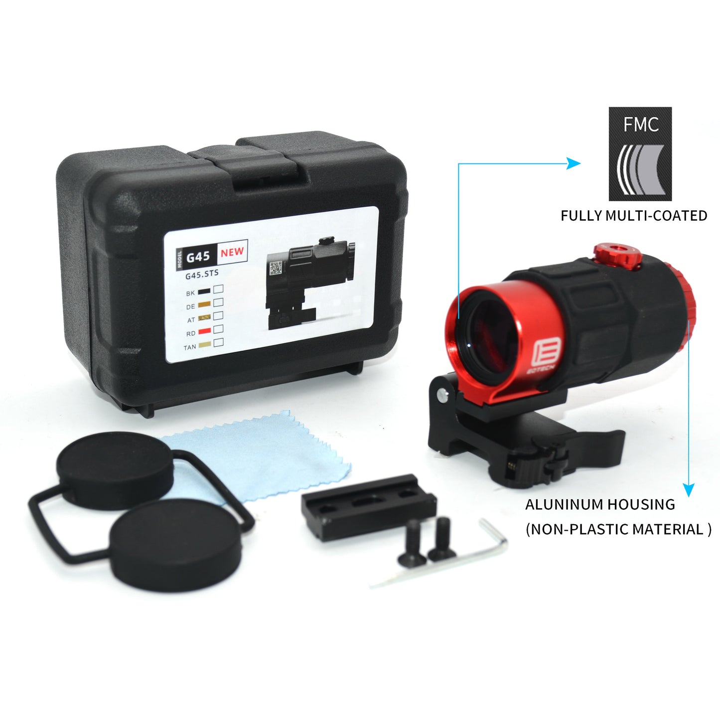 G33 / G45 / G43 / 558 Tactical Scope – Red Dot / Holographic Sight with 3X/5X Flip Magnifier