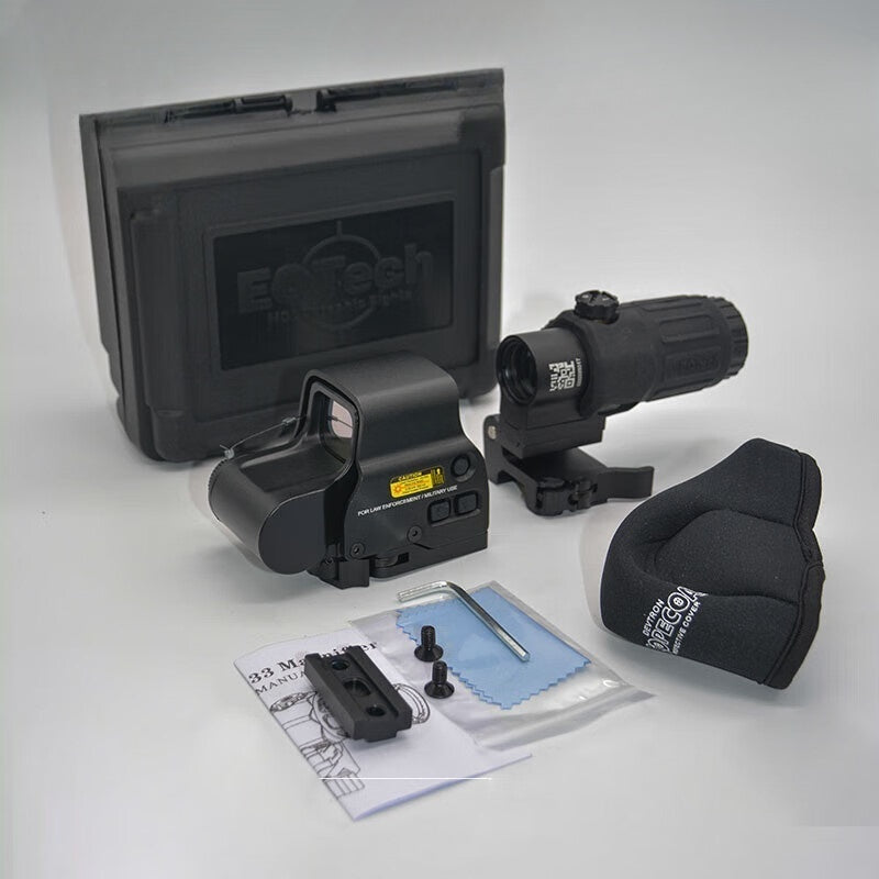 G33 / G45 / G43 / 558 Tactical Scope – Red Dot / Holographic Sight with 3X/5X Flip Magnifier