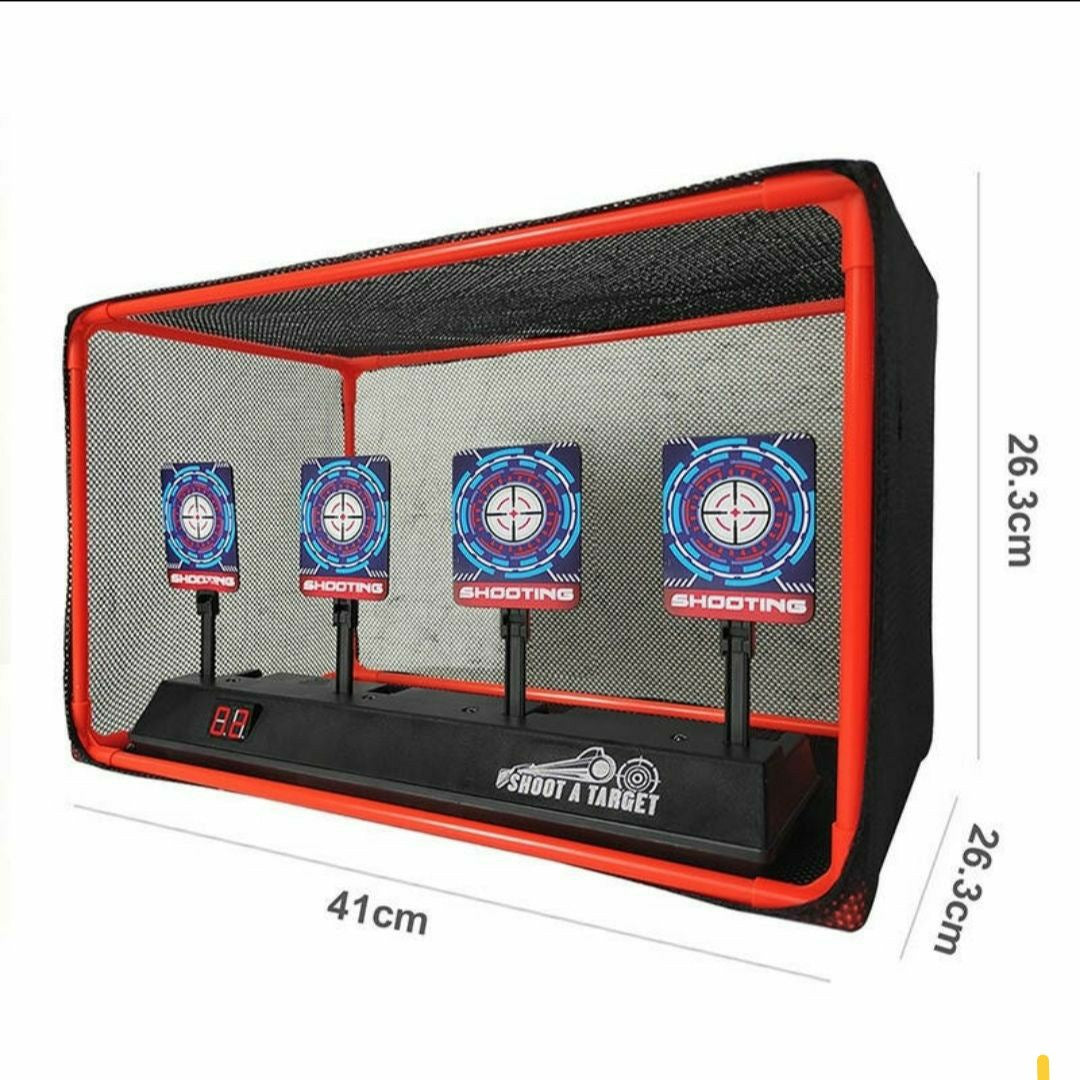 Nerf Gun Shooting Target Toy – Electronic Auto Rebound with Lights & Sound
