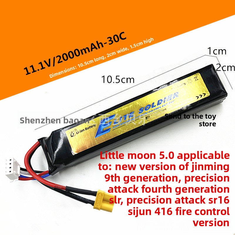 7.4V & 11.1V Lithium Polymer Battery Packs for Gel Blasters