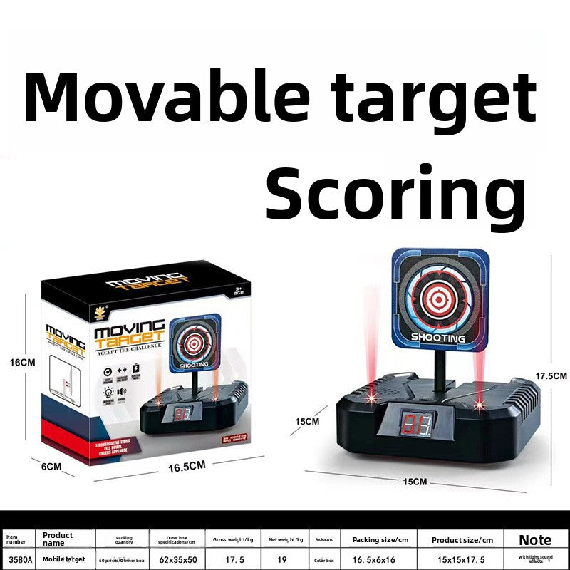 Nerf Gun Shooting Target Toy – Electronic Auto Rebound with Lights & Sound