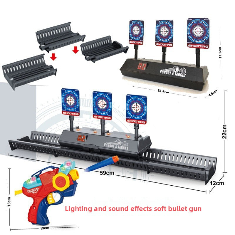 Nerf Gun Shooting Target Toy – Electronic Auto Rebound with Lights & Sound