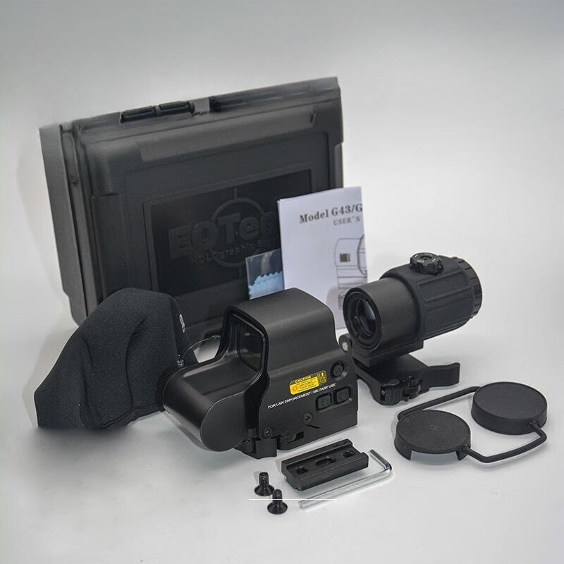 G33 / G45 / G43 / 558 Tactical Scope – Red Dot / Holographic Sight with 3X/5X Flip Magnifier