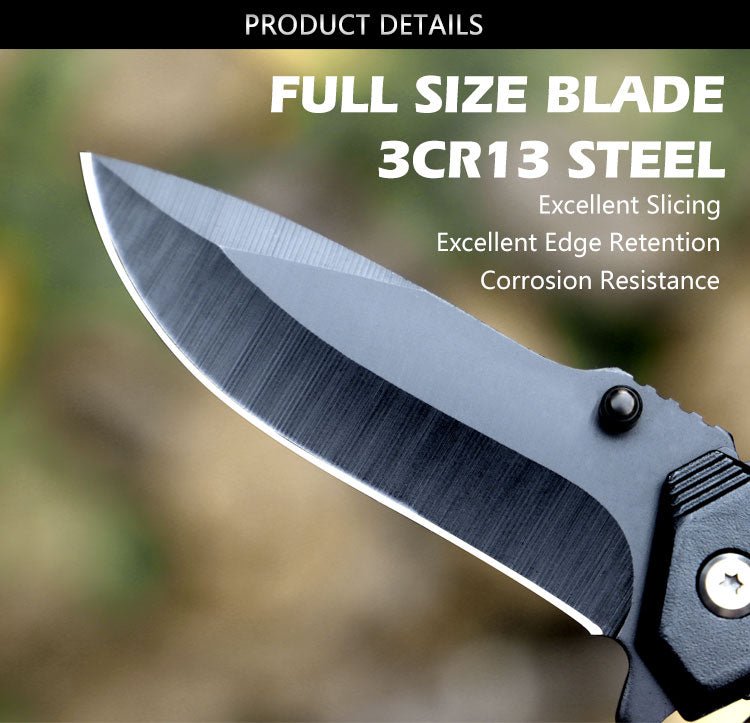 Compact Folding Outdoor Knife with Aluminium Handle CL04004