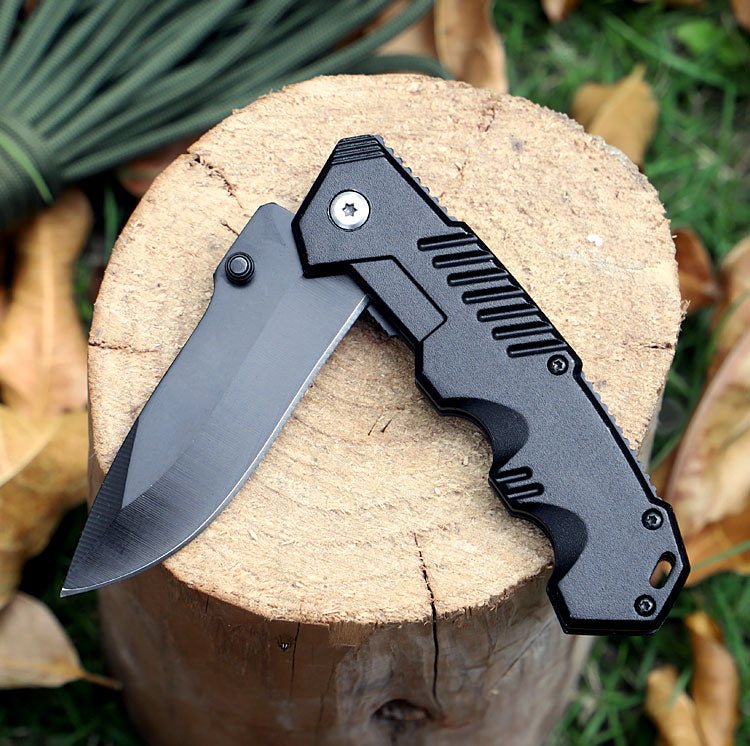 Compact Folding Outdoor Knife with Aluminium Handle CL04004