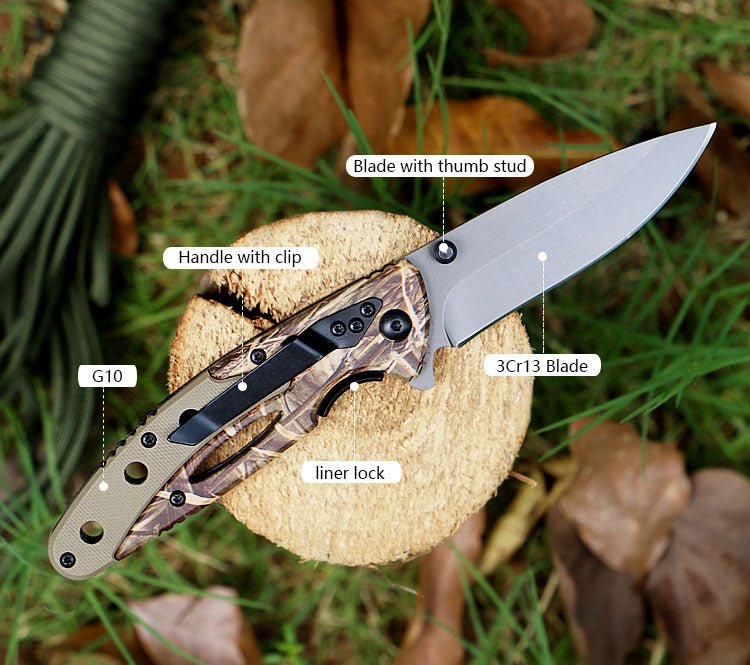 Camo Lightweight Folding Utility Knife CL05003B