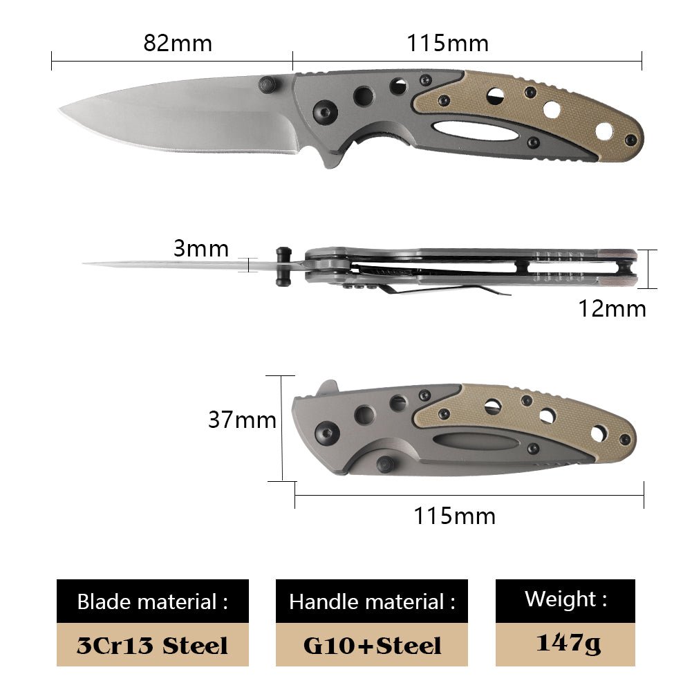 Lightweight Skeletonized Folding Utility Knife CL05003C