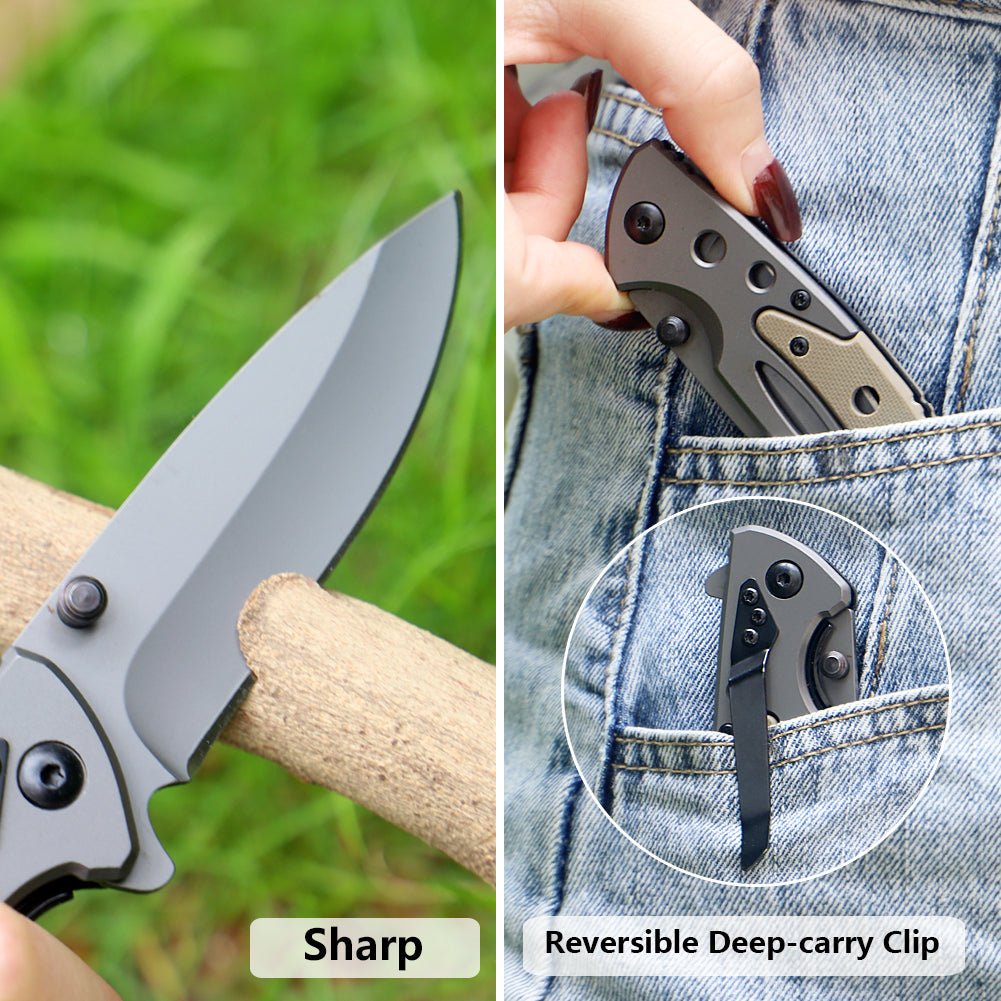 Lightweight Skeletonized Folding Utility Knife CL05003C