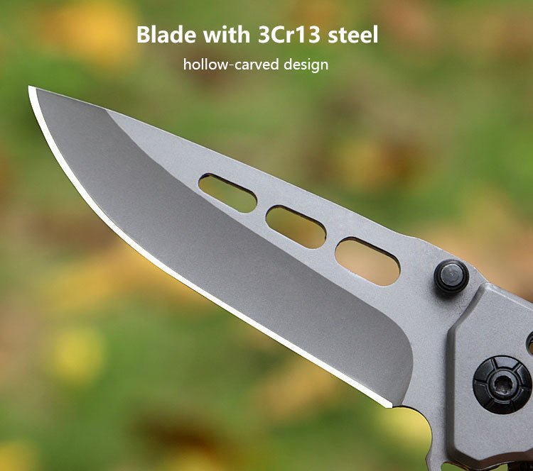Modern Wood & Steel Folding Outdoor Knife CL05004
