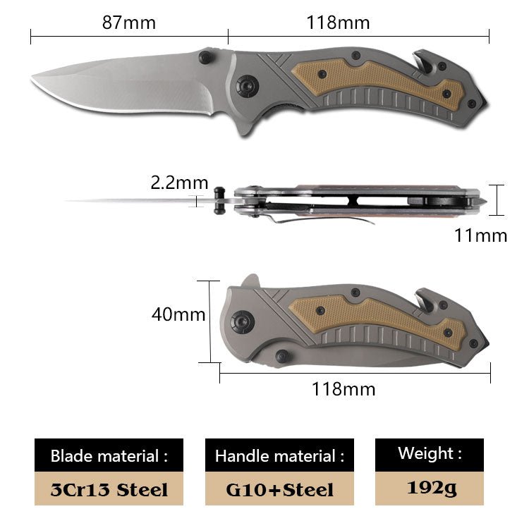 Heavy-Duty Folding Outdoor Utility Knife CL05008A