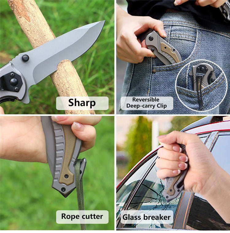 Heavy-Duty Folding Outdoor Utility Knife CL05008A