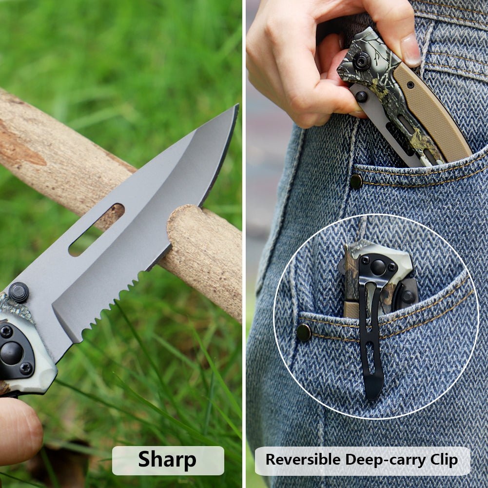 Wild Camo Folding Outdoor Utility Knife CL05010