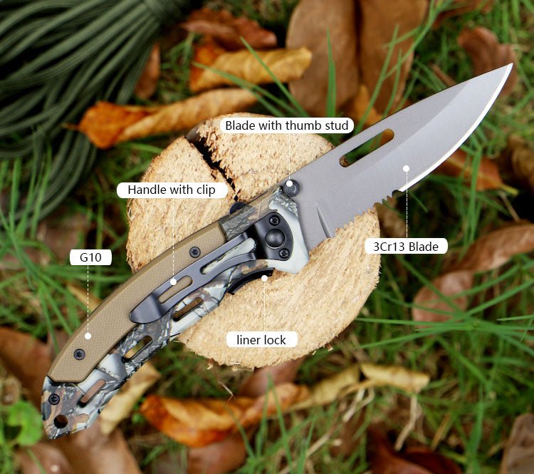 Wild Camo Folding Outdoor Utility Knife CL05010