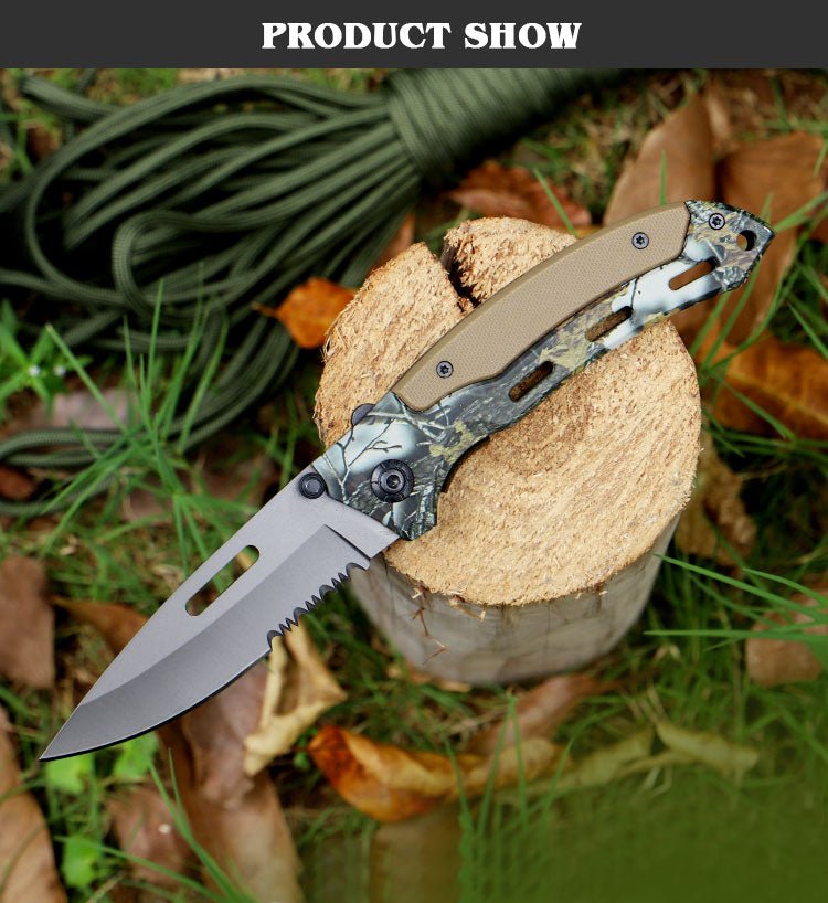 Wild Camo Folding Outdoor Utility Knife CL05010
