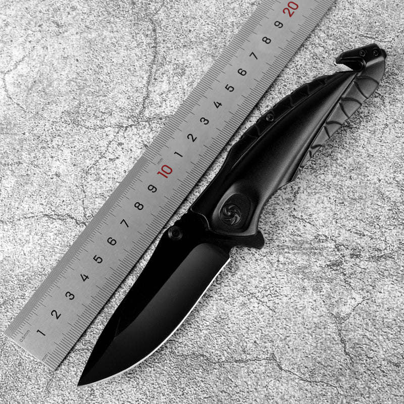 Black Ridge Folding Pocket Knife – Compact EDC Utility Tool CL05021