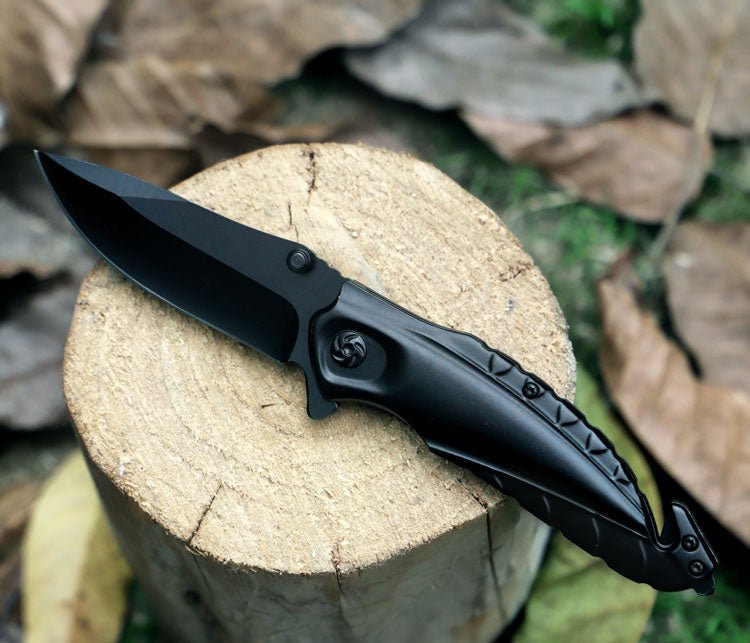 Black Ridge Folding Pocket Knife – Compact EDC Utility Tool CL05021