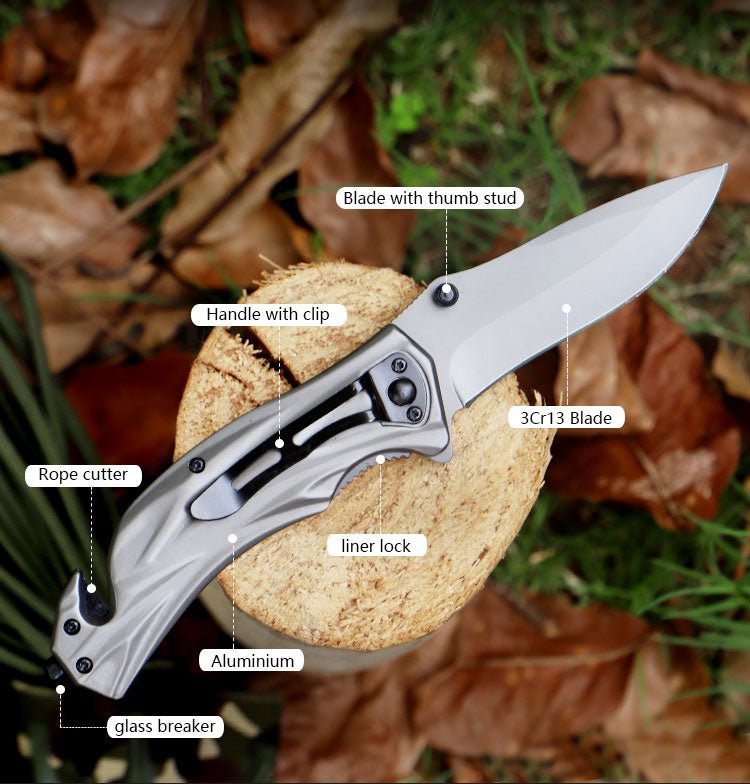 Silver Steel Folding Knife – 3Cr13 CL05027B