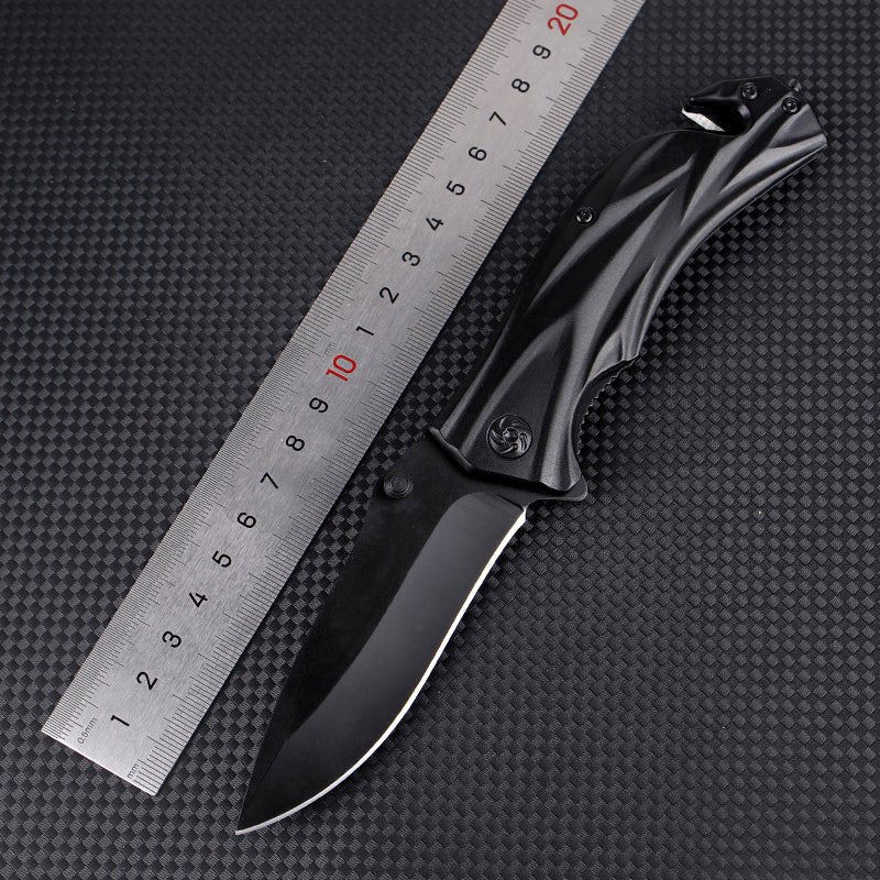 Matte Black Folding Pocket Knife – 3Cr13 CL05027C