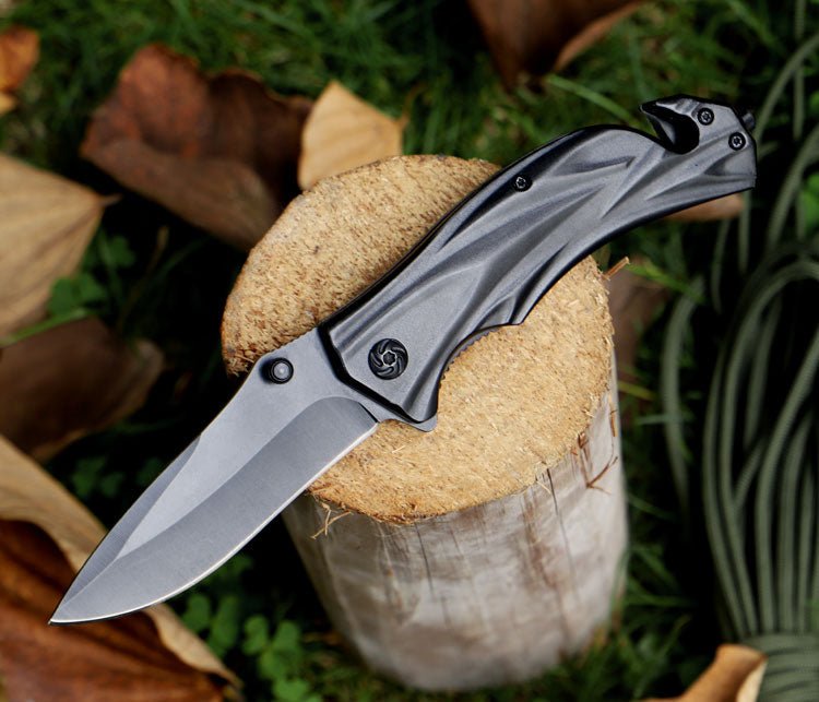 Matte Black Folding Pocket Knife – 3Cr13 CL05027C