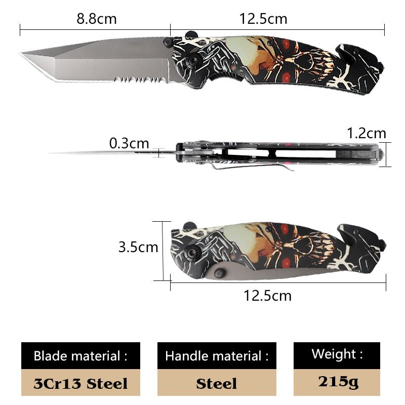 Graphic Folding Pocket Knife – 3Cr13 CL05033