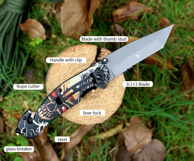 Graphic Folding Pocket Knife – 3Cr13 CL05033