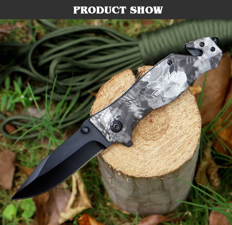 Camouflage Folding Pocket Knife – 3Cr13 CL05035