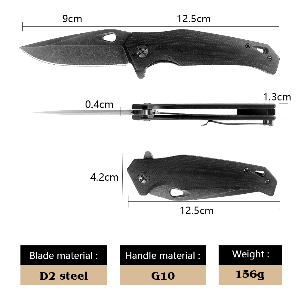 Minimalist D2 Steel Folding Utility Knife CL0657