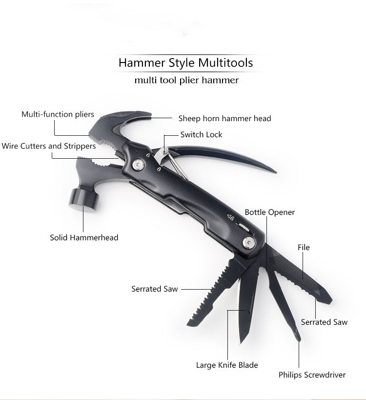 11-in-1 Folding Hammer Multi-Tool MT031
