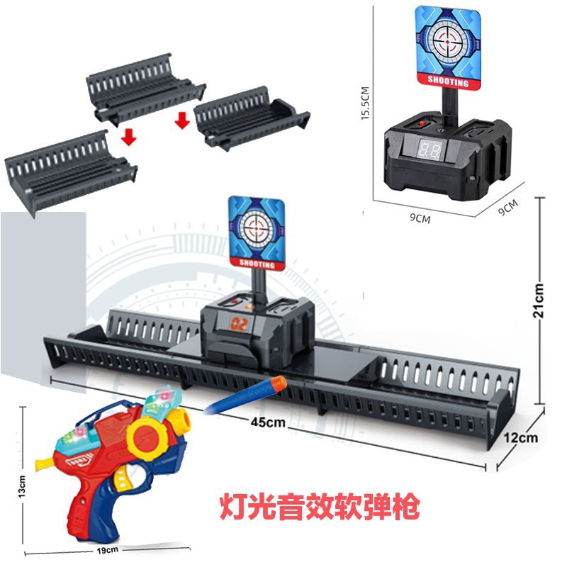 Nerf Gun Shooting Target Toy – Electronic Auto Rebound with Lights & Sound