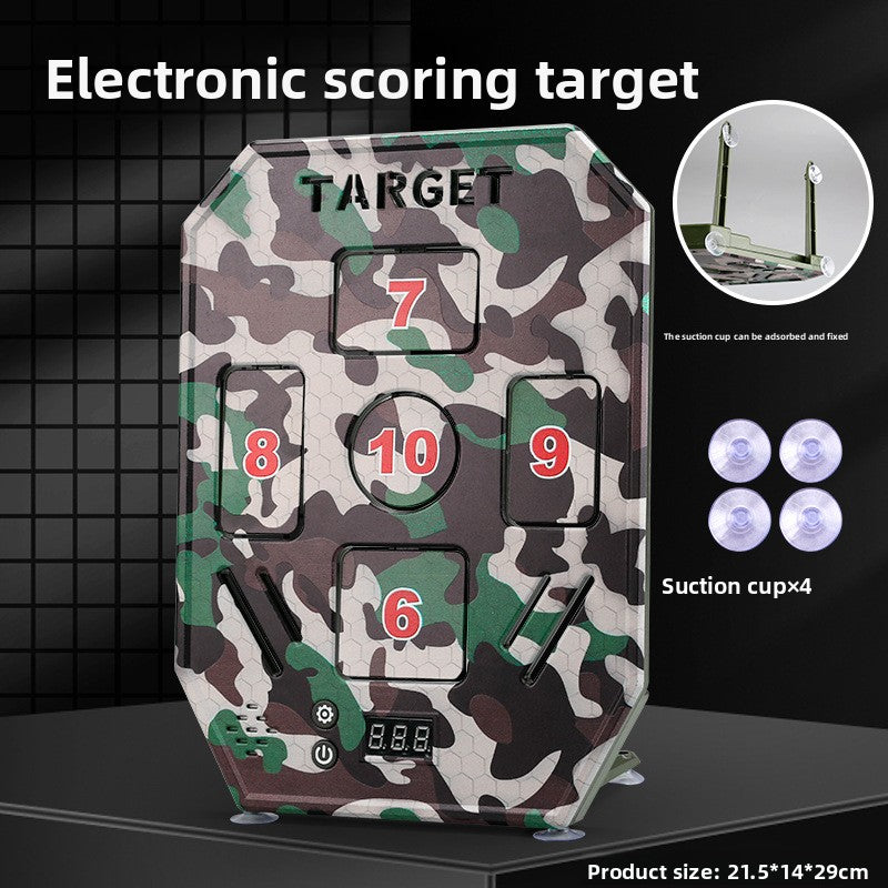 Nerf Gun Shooting Target Toy – Electronic Auto Rebound with Lights & Sound