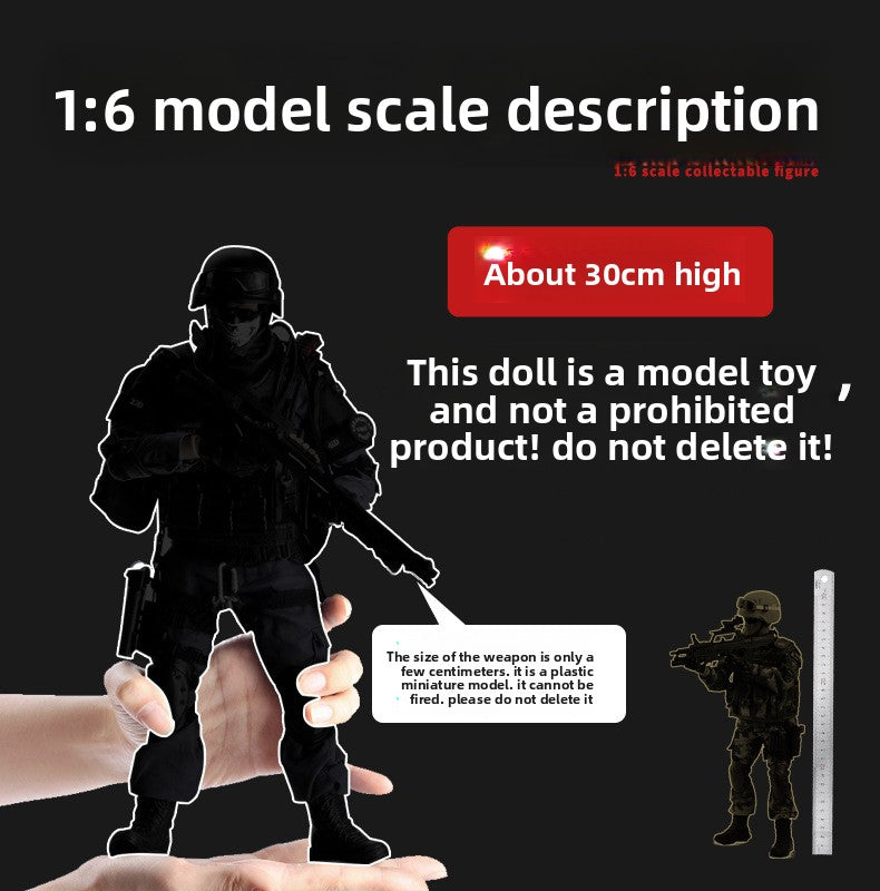 KADHOBBY 1:6 Scale Articulated Soldier Figure – 21.5cm Collectible Model