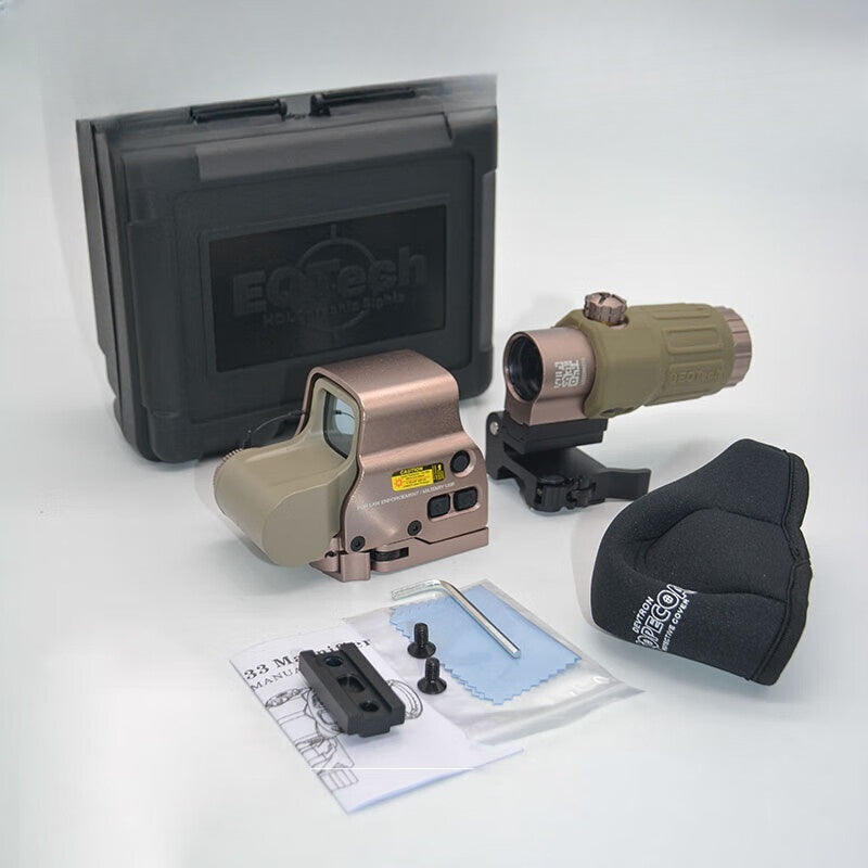 G33 / G45 / G43 / 558 Tactical Scope – Red Dot / Holographic Sight with 3X/5X Flip Magnifier