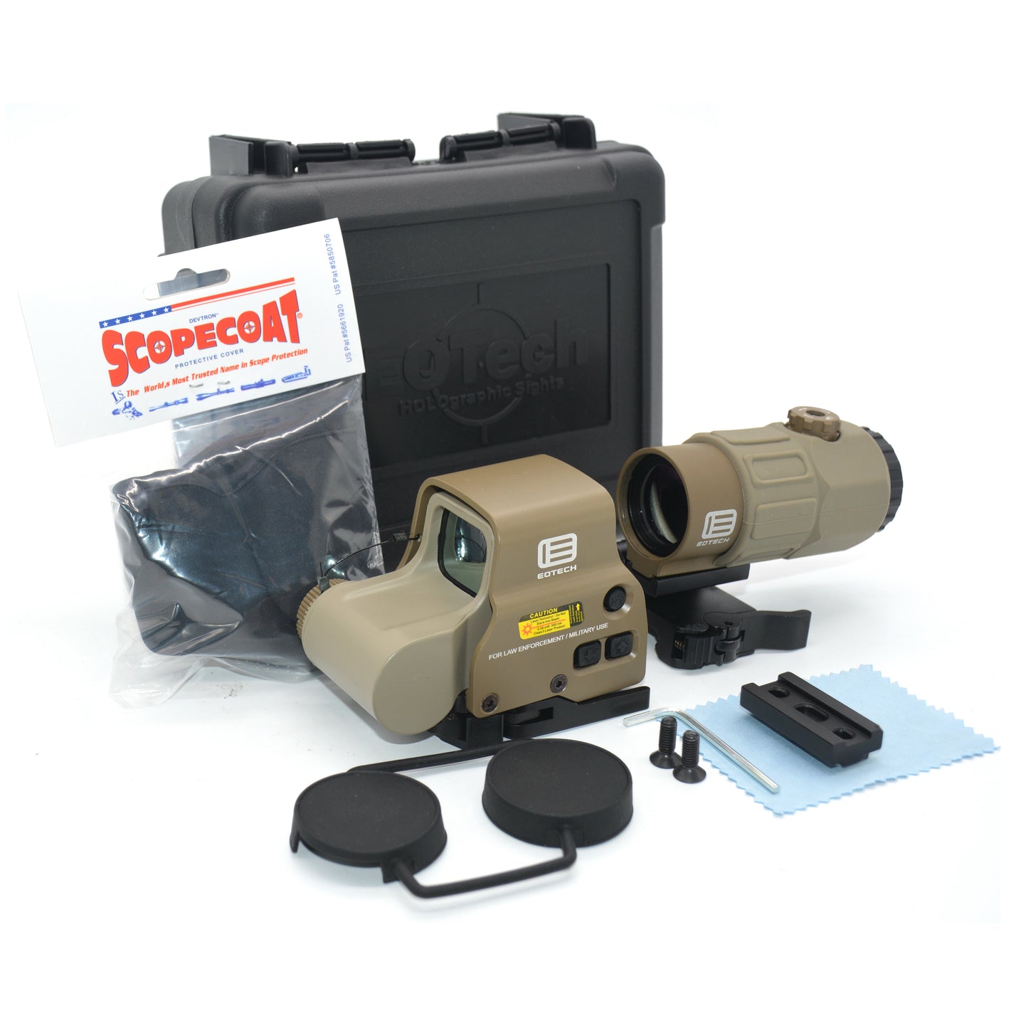 G33 / G45 / G43 / 558 Tactical Scope – Red Dot / Holographic Sight with 3X/5X Flip Magnifier