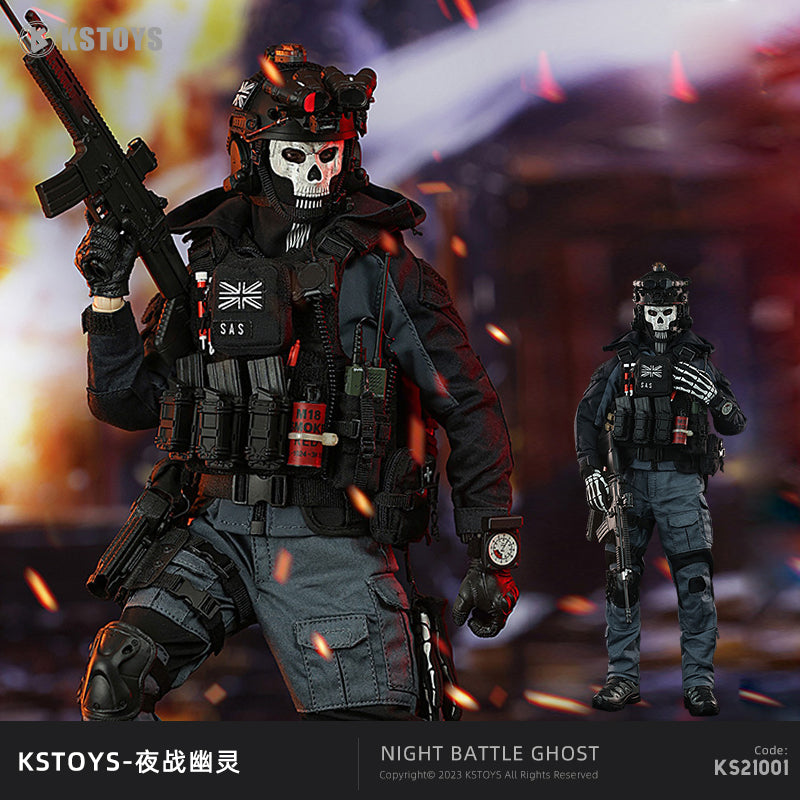 Flagset 1/6 Ghost Reaper – Call 21 Style 18 Night Battle Action Figure