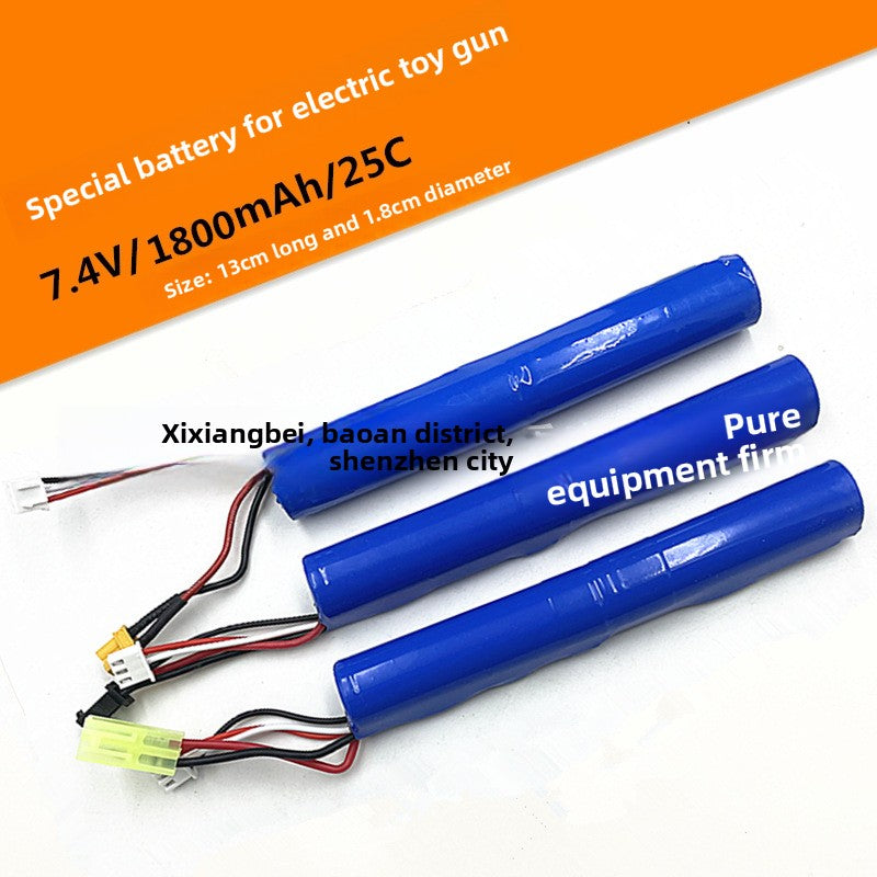 7.4V & 11.1V Lithium Polymer Battery Packs for Gel Blasters