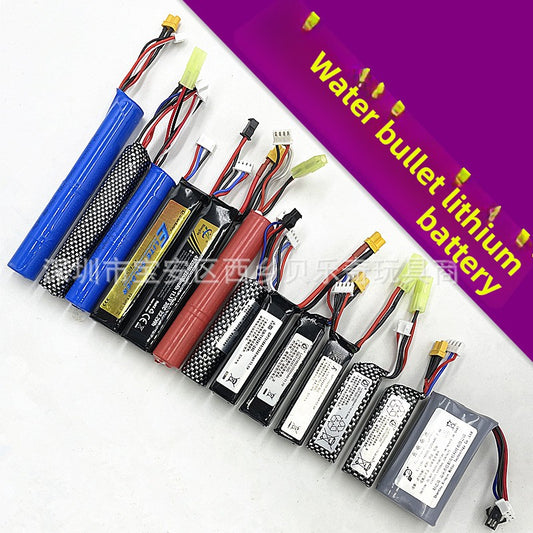 7.4V & 11.1V Lithium Polymer Battery Packs for Gel Blasters