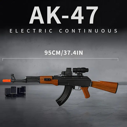 [US Stock | 3–5 Day Delivery] AK47 Electric Gel Blaster – Full Auto 7.4V, Classic Wood Finish
