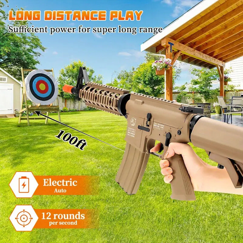 [US Stock | 3–5 Day Delivery] M4A1 Gel Ball Blaster – Full/Auto Mode, Electric Splash Toy Gun